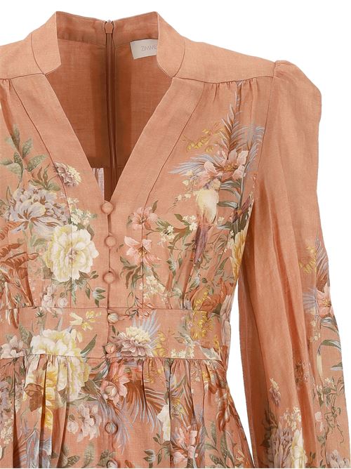 Tallow Plunge Mini Dress ZIMMERMANN | 0932DRS253PINK MULTI FLORAL